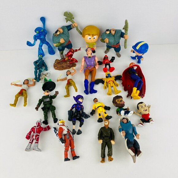 Kids Pretend Play Toy Characters Figure Lot Marvel DC Super Hero Girls Big ++